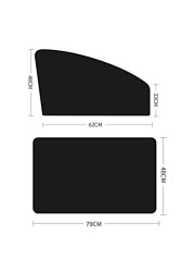4 قطعة سيارة المغناطيسي الجانب نافذة ظلة غطاء الشمس قناع الصيف حماية نافذة الستار ل الجبهة الخلفية الأسود اكسسوارات السيارات