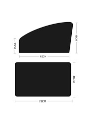 4 قطعة سيارة المغناطيسي الجانب نافذة ظلة غطاء الشمس قناع الصيف حماية نافذة الستار ل الجبهة الخلفية الأسود اكسسوارات السيارات