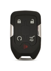 jingyuqin Smart Keyless Fob Shell For Chevrolet Tahoe Silverado Suburban Tahoe GMC Sierra Acadia Terrain Yukon Remote Key Case