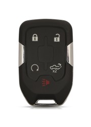 jingyuqin Smart Keyless Fob Shell For Chevrolet Tahoe Silverado Suburban Tahoe GMC Sierra Acadia Terrain Yukon Remote Key Case