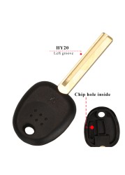 jingyuqin Blank Car Key Transponder Shell For Hyundai Accent Sonata NF Elantra Accent Coupe Getz H-1 Lavita Tiburontuxon Verna