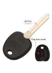 jingyuqin Blank Car Key Transponder Shell For Hyundai Accent Sonata NF Elantra Accent Coupe Getz H-1 Lavita Tiburontuxon Verna