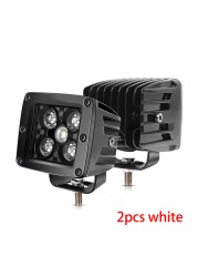 Luyoo 3 بوصة LED مكعبات ضوء 12 فولت 24 فولت العنبر 3000K Led قضيب مصابيح عملي لشاحنة سيارة Atv 4x4 UTV قارب بقعة القيادة الطرق الوعرة الضباب الخفيف