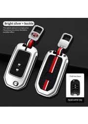 Luminous Car Key Case Cover For Honda Civic Accord Vezel Galvanized Alloy Car Accessories Car Styling Holder Shell Keychain