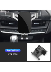 Car Mobile Phone Holder For Cadillac XT4 XT5 XT6 ATS CT4 CT5 CT6 XTS Air Outlet Mounts GPS Navigation Holder Bracket Accessories