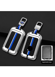 Zinc Alloy Car Key Cover Shell Bag Holder Fob Volvo XC40 XC60 XC90 S60 S90 V60 V90 Keychain Keyring Accessories