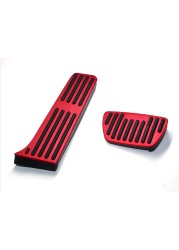 Car Accelerator Gas Pedal Brake Pedal Footrest Pedal Non-slip Pads Case Cover For Toyota Camry 2018 2019 Accessories