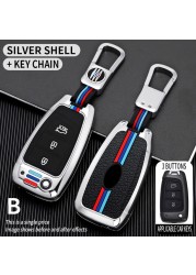 Car Key Case For Hyundai Elantra Solaris Tucson i30 i35 i40 KONA Genesis Santa Fe Azera Zinc Alloy Car Key Case Cover