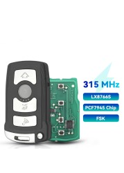 KEYYOU التحكم عن بعد سيارة مفتاح فوب 315MHz 433MHz 868MHz FCP7945 ل BMW 7 سلسلة E65 E66 E38 E39 CAS1 LX8766S 2911A12133 6918024