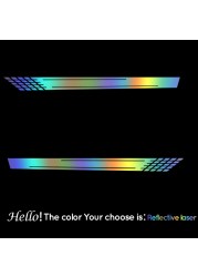 Cute 2pcs Car Cover Evaluation Die Cut Decal Car Door Long Strip Stickers for Windows Cars Trucks Laptops