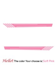 Cute 2pcs Car Cover Evaluation Die Cut Decal Car Door Long Strip Stickers for Windows Cars Trucks Laptops