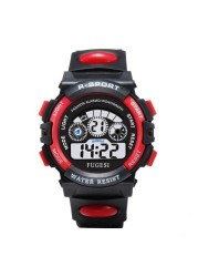 Children's electronic watch color luminous dial life waterproof multi-function electronic watch for boys and girls