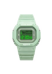 Children's electronic watch color luminous dial life waterproof multi-function electronic watch for boys and girls