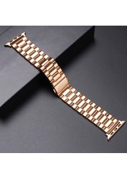 Metal Strap for Apple Watch Band 44mm 42mm 40mm 38mm 41 45mm Stainless Steel Bracelet for iWatch 7 6 SE 5 4 3 Series Accessories