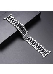 Metal Strap for Apple Watch Band 44mm 42mm 40mm 38mm 41 45mm Stainless Steel Bracelet for iWatch 7 6 SE 5 4 3 Series Accessories