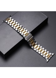 Metal Strap for Apple Watch Band 44mm 42mm 40mm 38mm 41 45mm Stainless Steel Bracelet for iWatch 7 6 SE 5 4 3 Series Accessories