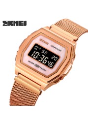 SKMEI Digital Movement Male Wristwatch Countdown Calendar Alarm LED Display Men Electronic Watch Relojes para hombre Montre