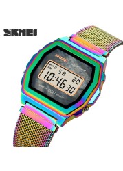 SKMEI Digital Movement Male Wristwatch Countdown Calendar Alarm LED Display Men Electronic Watch Relojes para hombre Montre