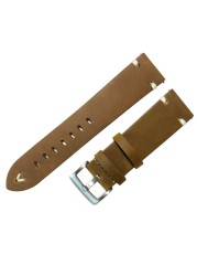 Leather Watchband Strap 18mm 20mm 22mm Quick Release Watch Strap Cowhide Strap Handmade Black Dark Brown Vintage Oil Wax Leather