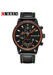 CURREN 8217 Fashion Quartz Men's Watches Luxury Leather Strap Waterproof Casual Men's Watch Sport Men's Watch