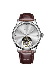 Aesop manual tourbillon mechanical watch for men sapphire waterproof flying tourbillon montre mens watch luxury steel belt