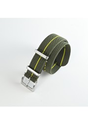 San Martin Watch Strap 20mm 22mm Pilot Military Watch Band Universal Type Sports Troops Parachute Bag Watchband Nylon Strap