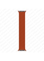 Braided Solo Loop For Apple Watch Band 45mm 41mm 44mm 40mm 42mm 38mm 1:1 Formal Nylon Bracelet iWatch Series 3 4 5 SE 6 7 Strap