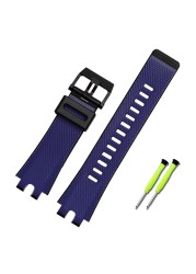 For PROTREK Casio PRW-6000/6100/3000 /3100 PRG-300 Watchband Silicone Waterproof Mountaineering Men's Bracelet 24mm