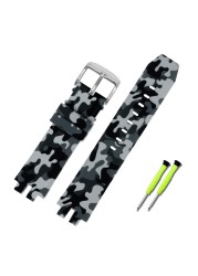 For PROTREK Casio PRW-6000/6100/3000 /3100 PRG-300 Watchband Silicone Waterproof Mountaineering Men's Bracelet 24mm