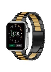 Metal Strap Compatible with Apple Watch 44mm 42mm 40mm 38mm Metal Stainless Steel Replacement Strap For iwatch 6 5 4 3 2 SE Band