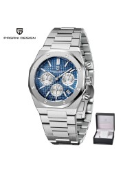 2022 New PAGANI Design Top Men's Watch Automatic Quartz Watch Japan VK63 Stainless Steel Business Luxury Sapphire Watch Relogio