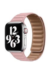 الجلود ربط حزام ل أبل ساعة 7 6 5 4 SE الفرقة 40 مللي متر 44 مللي متر الأصلي المغناطيسي ل iwatch سلسلة 3 38 مللي متر 42 مللي متر استبدال حزام