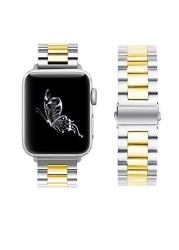 Metal strap compatible for apple watch 44mm 42mm 40mm 38mm men/women replacement stainless steel strap for iwatch 6 5 4 3 2 1 SE