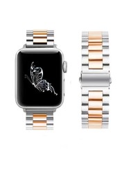 Metal strap compatible for apple watch 44mm 42mm 40mm 38mm men/women replacement stainless steel strap for iwatch 6 5 4 3 2 1 SE