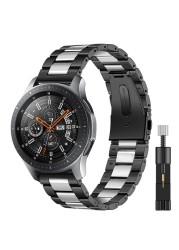 22mm Metal Strap for Samsung Galaxy Watch 3 45mm/Huawei Watch 3 GT3/Amazfit GTR Stainless Steel Strap for 20mm Galaxy Watch 4