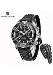 PAGANI New Design Diver Watch Men 10Bar Waterproof Date Watch Sport Watches Top Brand Mens Quartz Wrist Watch Relogio Masculino