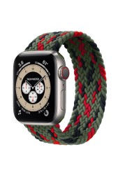 Braided Solo Loop Ring for Apple Watch Iwatch Serie 7 6 5 4 3 2 1 SE 40 41mm 42mm 44mm 45mm Applewatch Strap Bracelet Watchbands