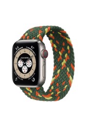 Braided Solo Loop Ring for Apple Watch Iwatch Serie 7 6 5 4 3 2 1 SE 40 41mm 42mm 44mm 45mm Applewatch Strap Bracelet Watchbands