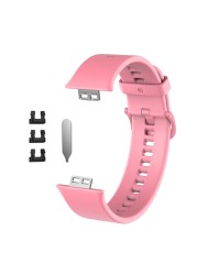 Silicone Strap For Huawei Watch Fit Smart Watches Soft Sports Waterproof Wrist Bracelet Watchband Bracelet Accessories