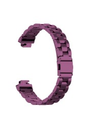 Uالتايلاندية F06 حزام ساعة اليد ل Fitbit إلهام HR/إلهام حزام Fracelet الفولاذ المقاوم للصدأ حزام الساعات الفرقة سوار ذهب الشظية الجدول