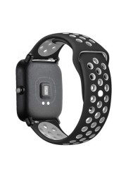 سيليكون 20 مللي متر 22 مللي متر الفرقة ل Amazfit GTS 2 2e Garmin Mini GTR 42 مللي متر 47 مللي متر GTR2 الرياضة سوار ل Amazfit بيب حزام غالاكسي ساعة 4