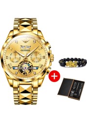 New luxury men automatic mechanical wristwatch tungsten steel watch top brand sapphire glass men watches reloj hombre