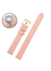 Genuine leather strap for Swarovski 5158517/5158544/5158972 watches accessories fashion bracelet 12mm small size female watch strap