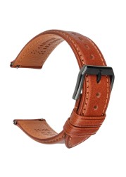 Hight Quality Watch Band Quick Release Soft Genuine Leather Strap for Huawei GT2 Pro ECG 22mm 20mm Mens Smartwatch Accessories