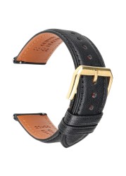 Hight Quality Watch Band Quick Release Soft Genuine Leather Strap for Huawei GT2 Pro ECG 22mm 20mm Mens Smartwatch Accessories