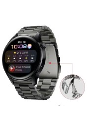 22mm/20mm Titanium Alloy Strap For Samsung Galaxy Watch 3 Gear S3 Huawei Watch GT2 Stainless Steel Bracelet Band For Amazfit GTR