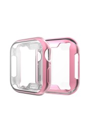 TPU Cover for Apple Watch Series 5 4 3 2 1 Case 38 40 44mm 40mm iWatch 42mm 38mm 44mm Flexible Screen Protector Bumper Accessories