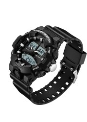 Men Analog Digital Watch Shock Resistant Military Sports Watch Multifunction Wristwatch Waterproof Watch For Man 2022