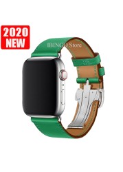 For Apple Watch Band Series 7 6 5 4 3 2 1 SE Genuine Leather Band Apple Watch 45mm 41mm 44mm 40mm 42mm 38mm Strap for iWatch