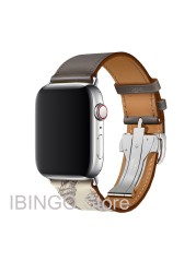 For Apple Watch Band Series 7 6 5 4 3 2 1 SE Genuine Leather Band Apple Watch 45mm 41mm 44mm 40mm 42mm 38mm Strap for iWatch